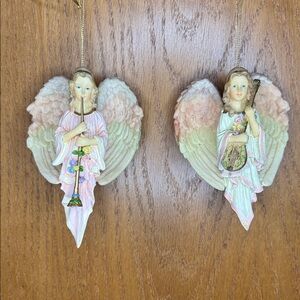 House of Lloyd ethereal harmony resin angel ornaments